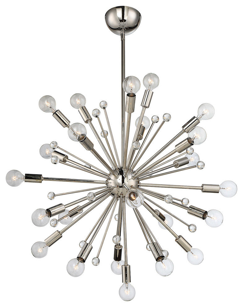 Galea 24 Light Chandelier, Polished Nickel