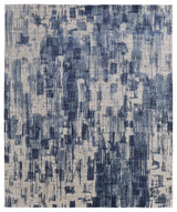 Kinton Modern Abstract, Blue/Ivory, 2'6"x14' Runner