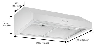 30" Ducted Under Cabinet Range Hood