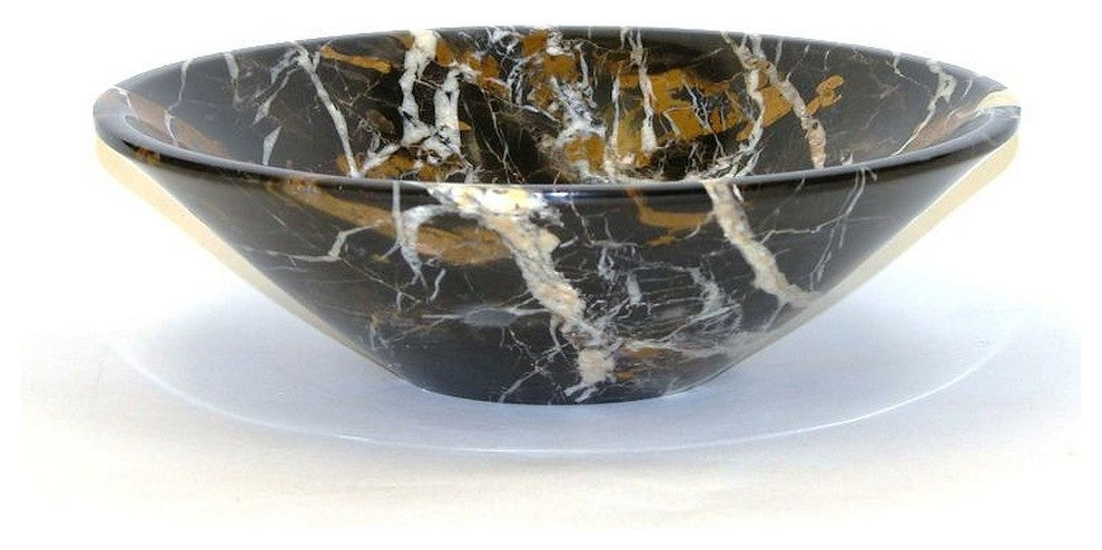Nature Home Decor BW5MA Michelangelo Marble 9-inch Decorative Bowl