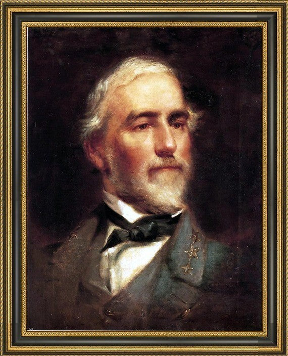 Edward Caledon Bruce Robert E. Lee Framed Premium Canvas Print, 18"x24"