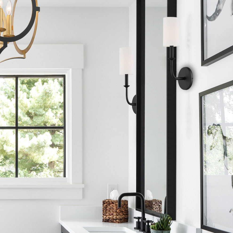 Bailey 1 Light Matte Black Wall Mount