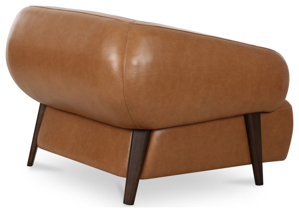 Devlin Lounge Chair Tan Leather