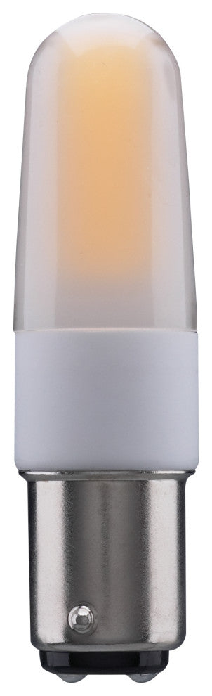 4W, LED, 5000K, Frosted, Double Contact Bayonet Base, 120-130V