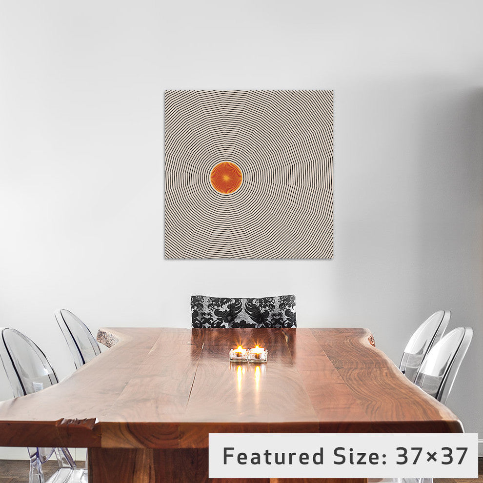 "Modern Art- Sun Illusion" by 5by5collective, 18x18x1.5"