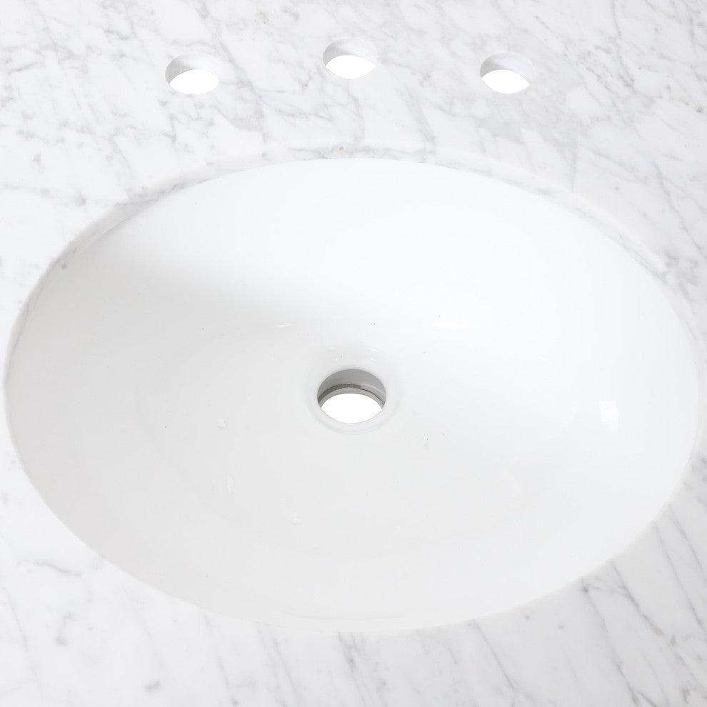 Lorent Contemporary Marble Countertop With Sink, 73 W X 22 D X 0.75 H