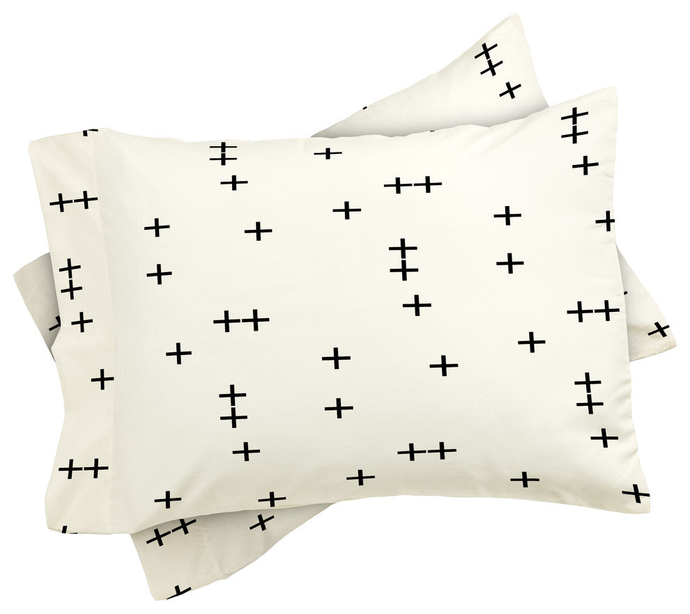 Little Arrow Design Co Cross On White Duvet Cover Set, Twin XL