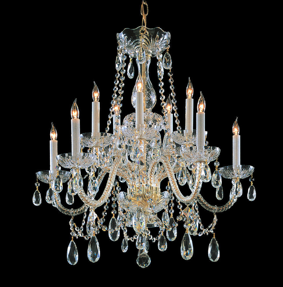 Crystorama Traditional Crystal 10-Light Chandelier