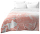 Emanuela Carratoni Pink Marble With White Comforter, Queen