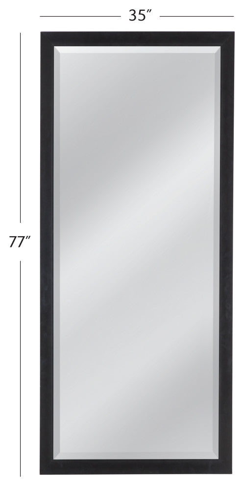 Kara Floor Mirror - Black