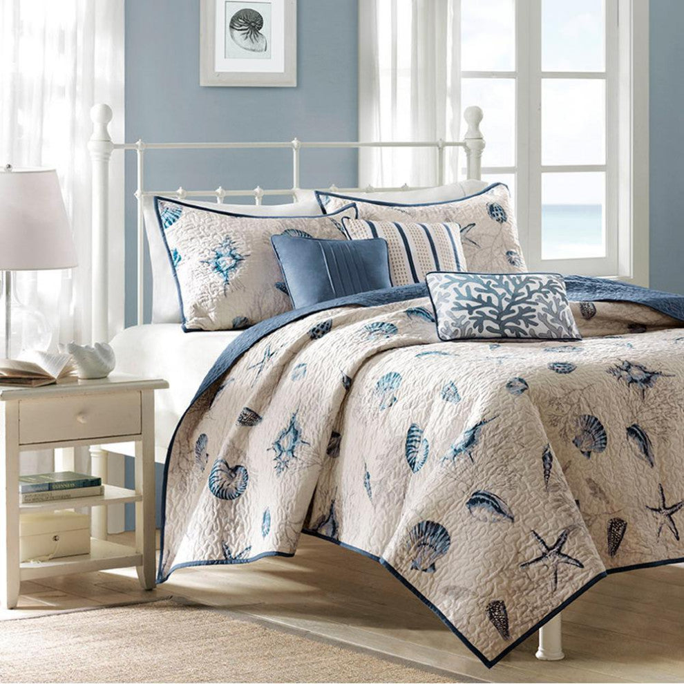 Brushed Microfiber Quilt Set with Throw Pillows
