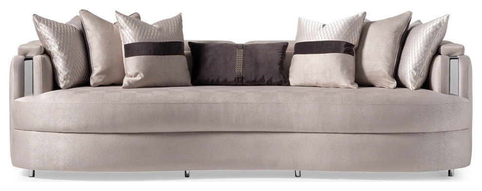 Carmela Mansion Sofa Zinc/Silver