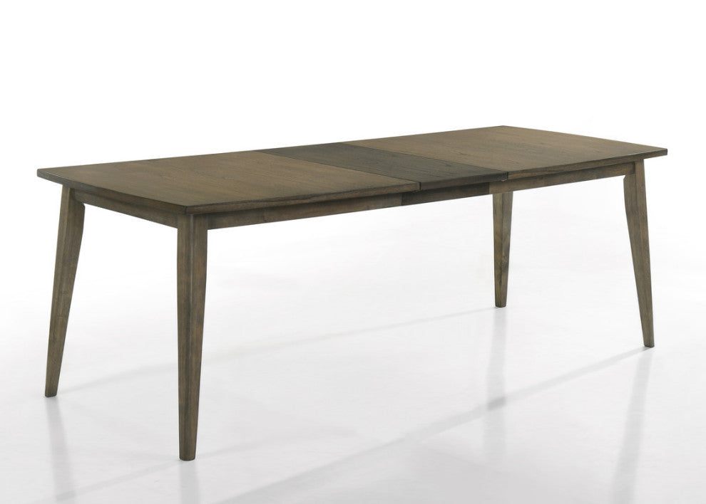 Bistro Walnut 88"W Rectangle Dining Table With Extension Leaf