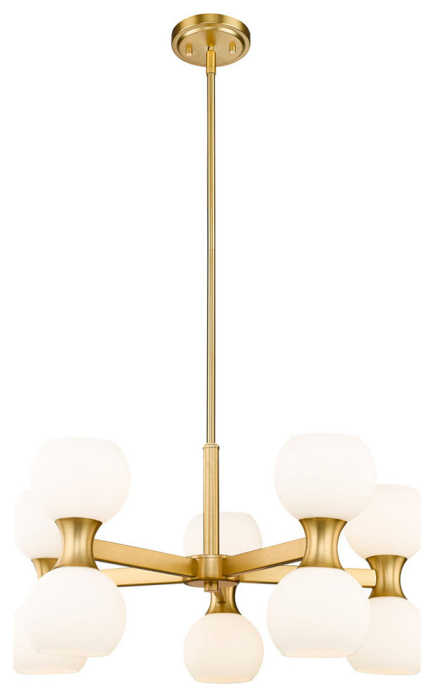 Z-Lite 494-10 Artemis 10 Light 25"W Chandelier - Modern Gold