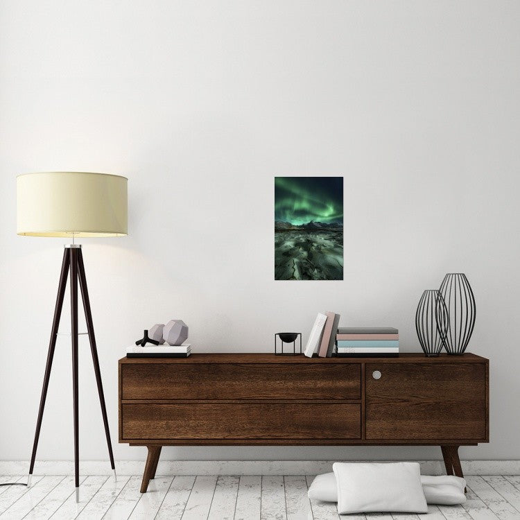 "Ice Cracking" Stretched Canvas Giclee by Javier De La, 16"x24"