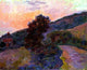 Claude Oscar Monet Sunset at Giverny, Gallery Wrapped Canvas Print, 20"x25"