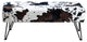 Cows Flowers Rectangle Ottoman, Cows Flowers, 46x16x17