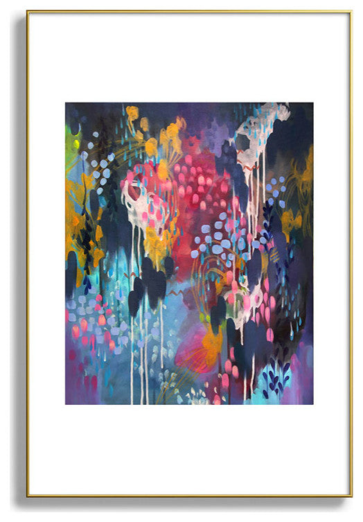 Stephanie Corfee Blue Velvet Metal Framed Art Print