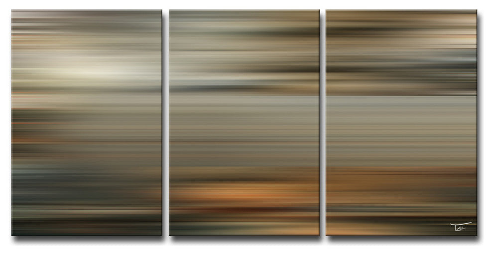 Ready2HangArt ''Blur Stripes LXI'' by Tristan Scott, 18"x36", 3 Piece Set
