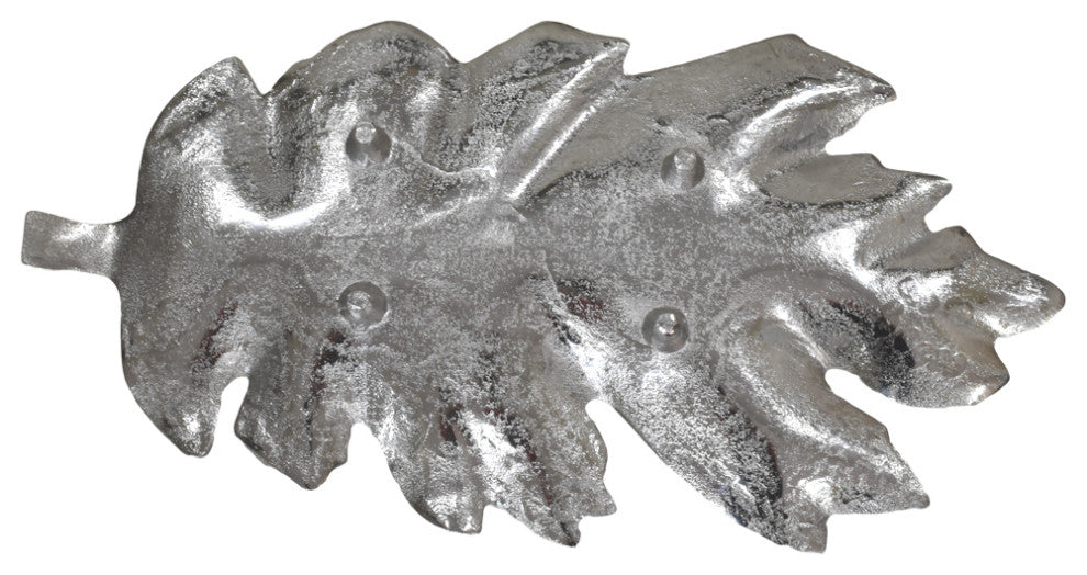 Handmade Decorative Aluminium Tray, Silver Color Coated