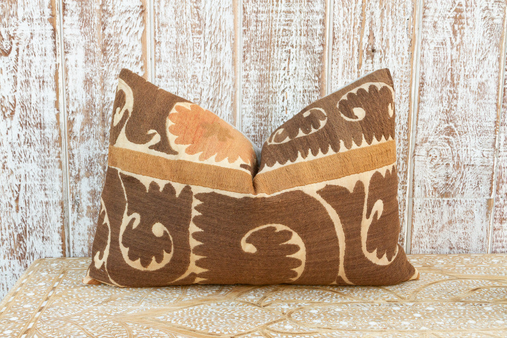 Olma Thuja Suzani Lumbar Pillow