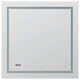 AQUADOM Daytona LED Wall-Mount Mirror Defogger Digital Clock 36"x36"x1"