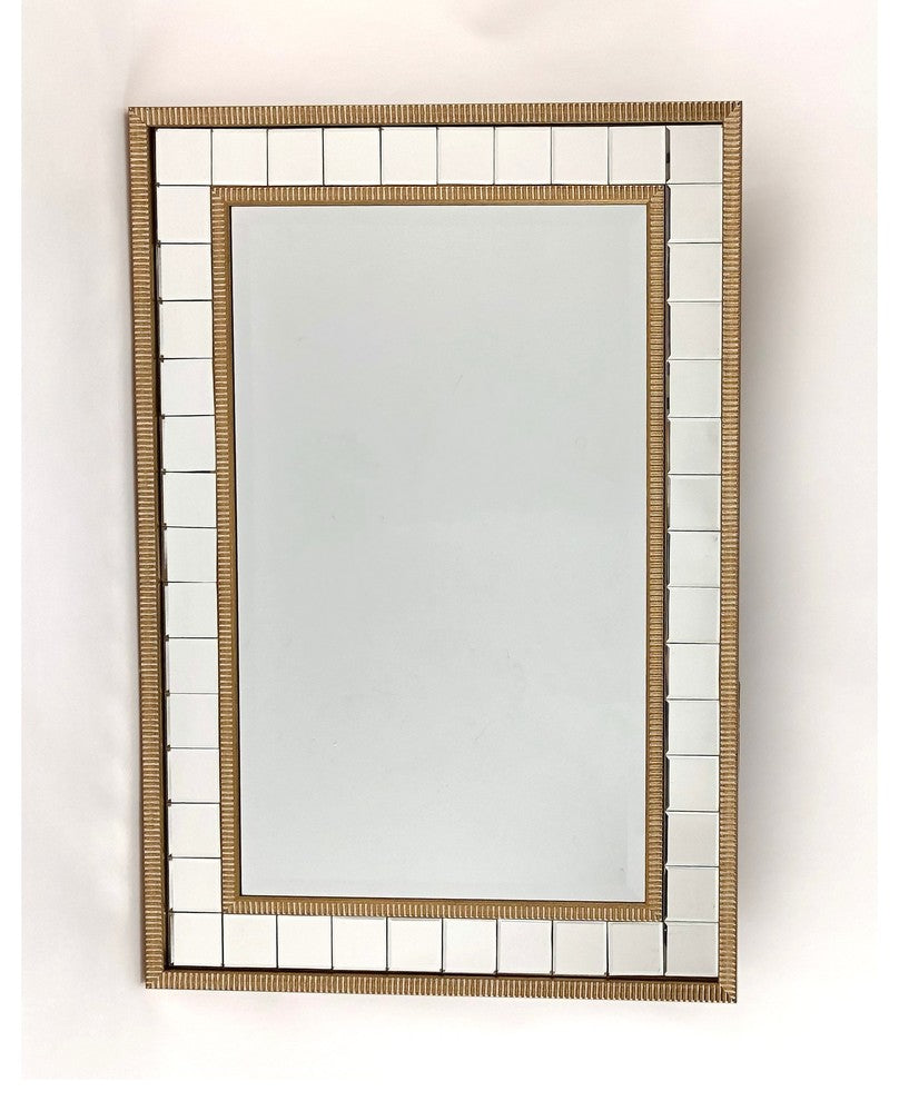 Beveled Accent Mirror, Gold
