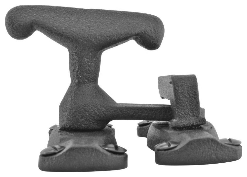 Renovators Supply Door Latch Lock 2" Wrought Iron Black Flip Latch Door Lock