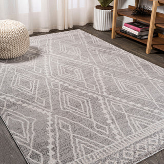 Rih Moroccan Style Diamond Gray/Ivory 3'x5' Area Rug