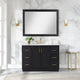 Altair Gazsi Black Oak Bathroom Vanity Set, 48", With Mirror