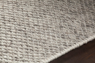 Ira Hand Woven Wool Rectangle Area Rug, 7'3/4" x 10'1/2", Gray
