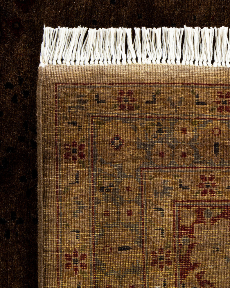 Fine Vibrance, One-of-a-Kind Hand-Knotted Area Rug Brown, 8' 3" x 16' 0"