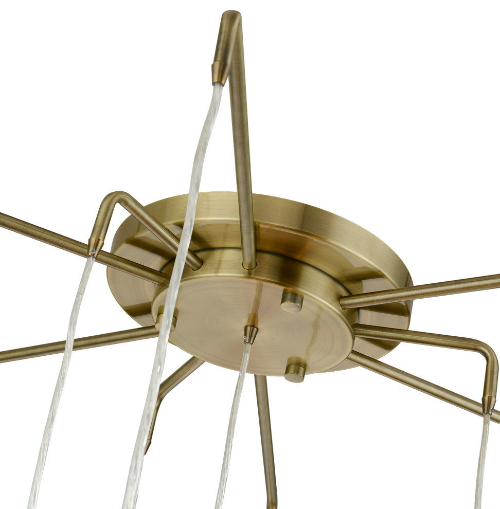 Strathmore 15 Light Antique Brass Foyer Chandelier