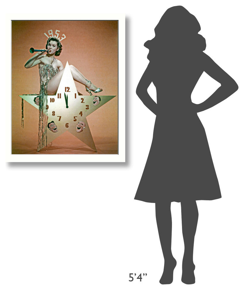 Happy New Year 1953, Debbie Reynolds, 29x36