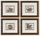 Uttermost Horses Framed Art Set of 4