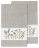 Serenity 2-Piece Embellished Bath Towel Set, Light Gray