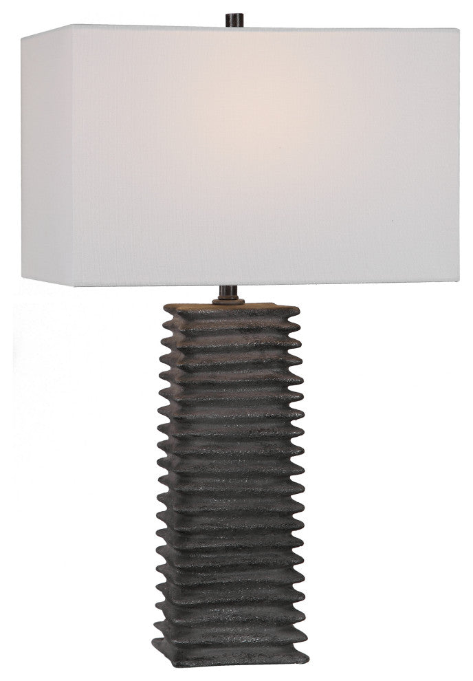 Uttermost Sanderson Metallic Charcoal table lamp