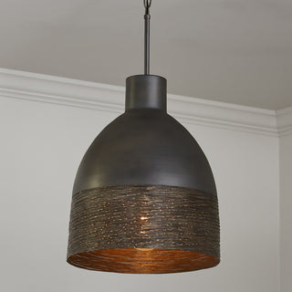 Capital Lighting 335112 Sana 15"W Pendant - Grey Iron