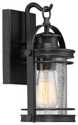Booker 1-Light Outdoor Lantern, Mystic Black