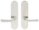 Aurora Lever, Full Dummy Tubular Pair, Right Hand, Satin Stainless Steel