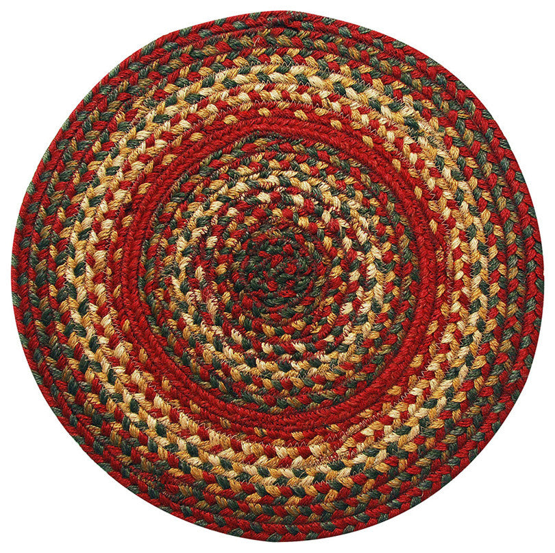 Homespice Decor Cider Barn  Jute Braided Trivet 15" (Round)