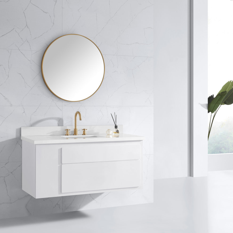 Avanity Avon 30" Mirror, Brushed Gold