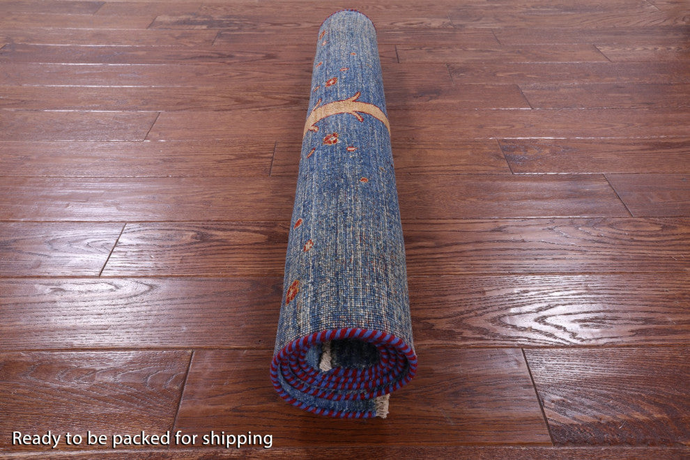 3' 3" X 4' 7" Persian Gabbeh Pomegranate Tree Wool Rug Q11061