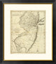 "State of New Jersey, 1796" Framed Digital Print by John Reid, 28x32"