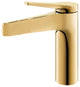 GT single hole bathroom sink faucet., Polished Gold