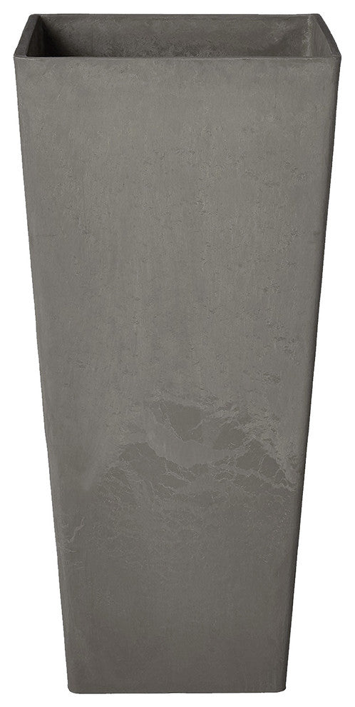 Contempo Tall Square Planter, Cement Color