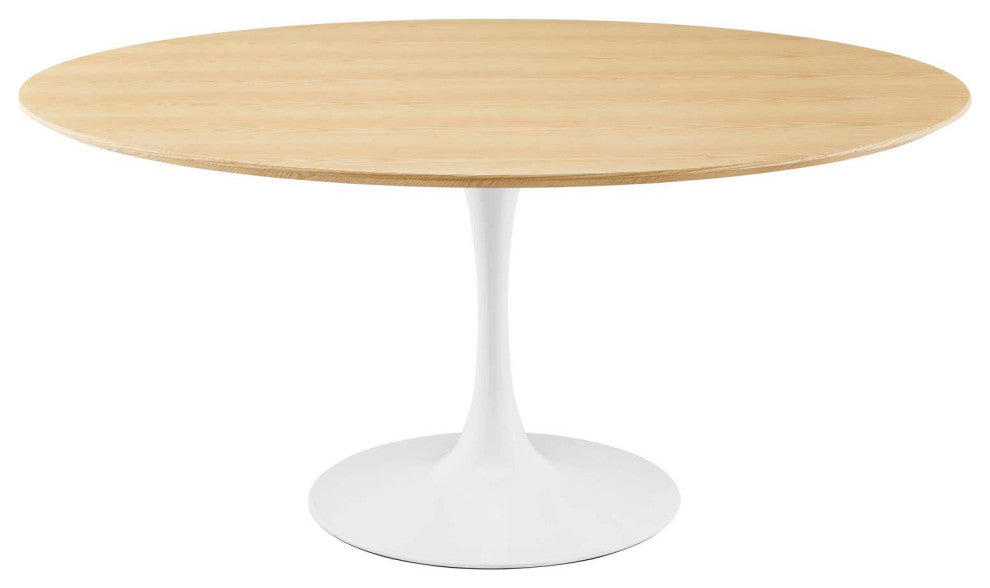 Lippa 60" Dining Table White Natural