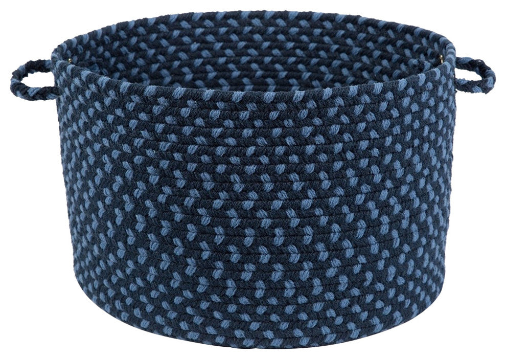 Rhody Rug Manhattan Evening Sky 18"X12" Basket