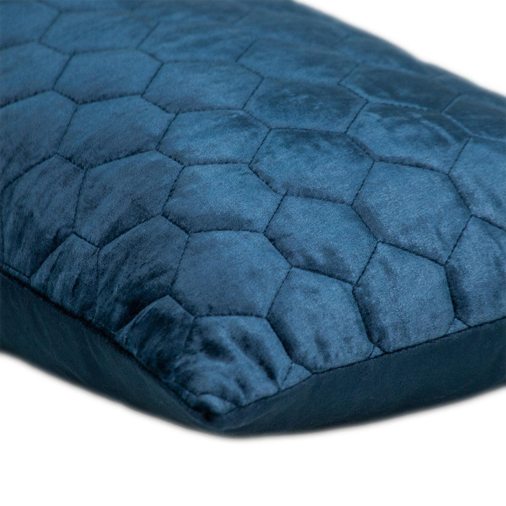 Parkland Collection Bazyli Navy Throw Pillow, Rectangle