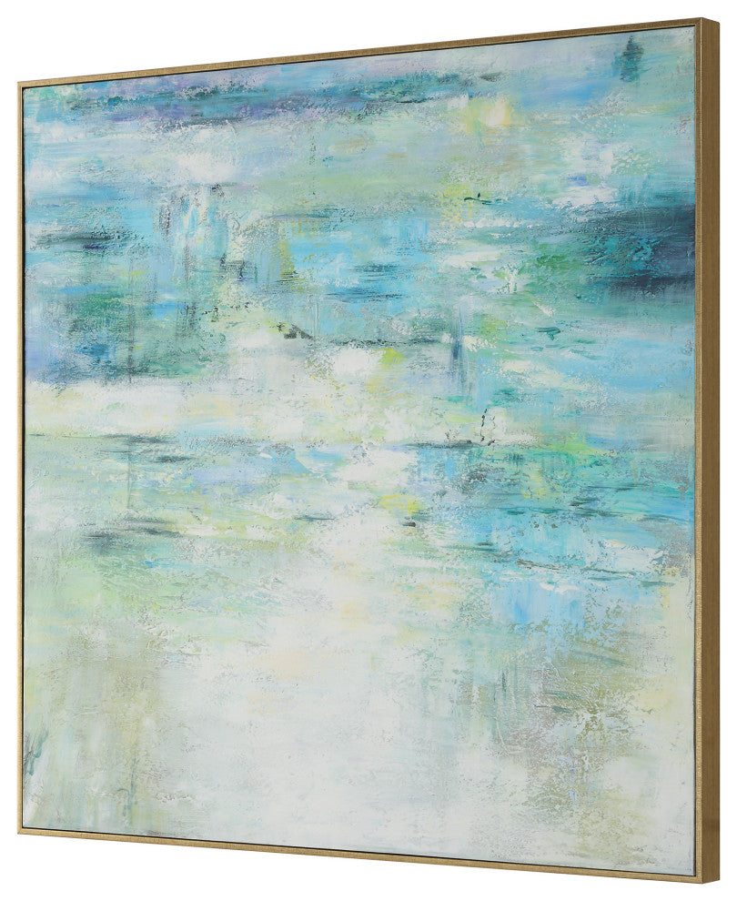 Uttermost Blissful Hand Painted Abstract Art